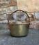 Heavy solid brass swing handle bucket or pail c1800