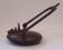 French iron miners whale oil lamp Clozet S Etienne