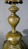 Russian Shabbat brass candlesticks c1890