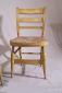 Pr of American country yellow painted chairs Sheraton  c1820