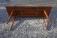 Handmade pine sofa table with single board top