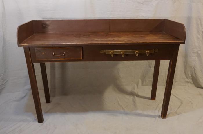 Antique Pine Console Table English Victorian Kitchen Work