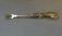 Antique English 19thc serving fork with sterling handle