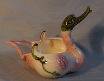 Image of Hull art pottery swan planter