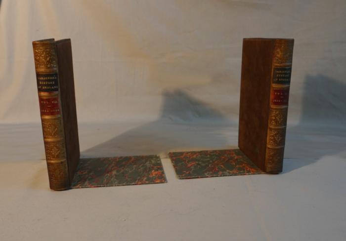 Antique pair of faux painted bookends