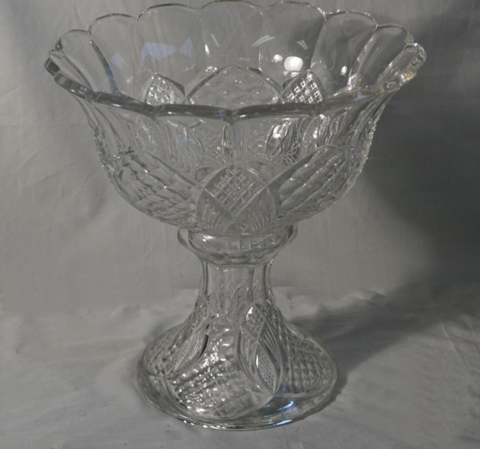 Antique American pattern glass compote c1880
